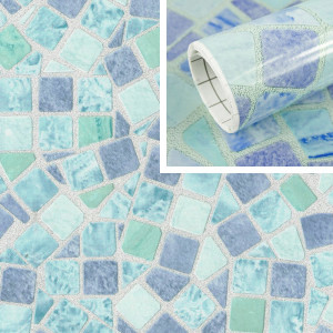 Adhésif déco Mosaïque Bleu
